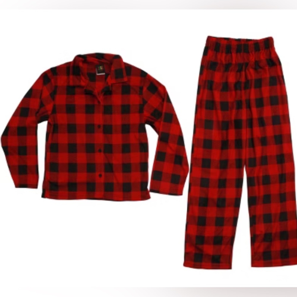Wondershop Red and Black Buffalo Plaid Kids Pajama Set
